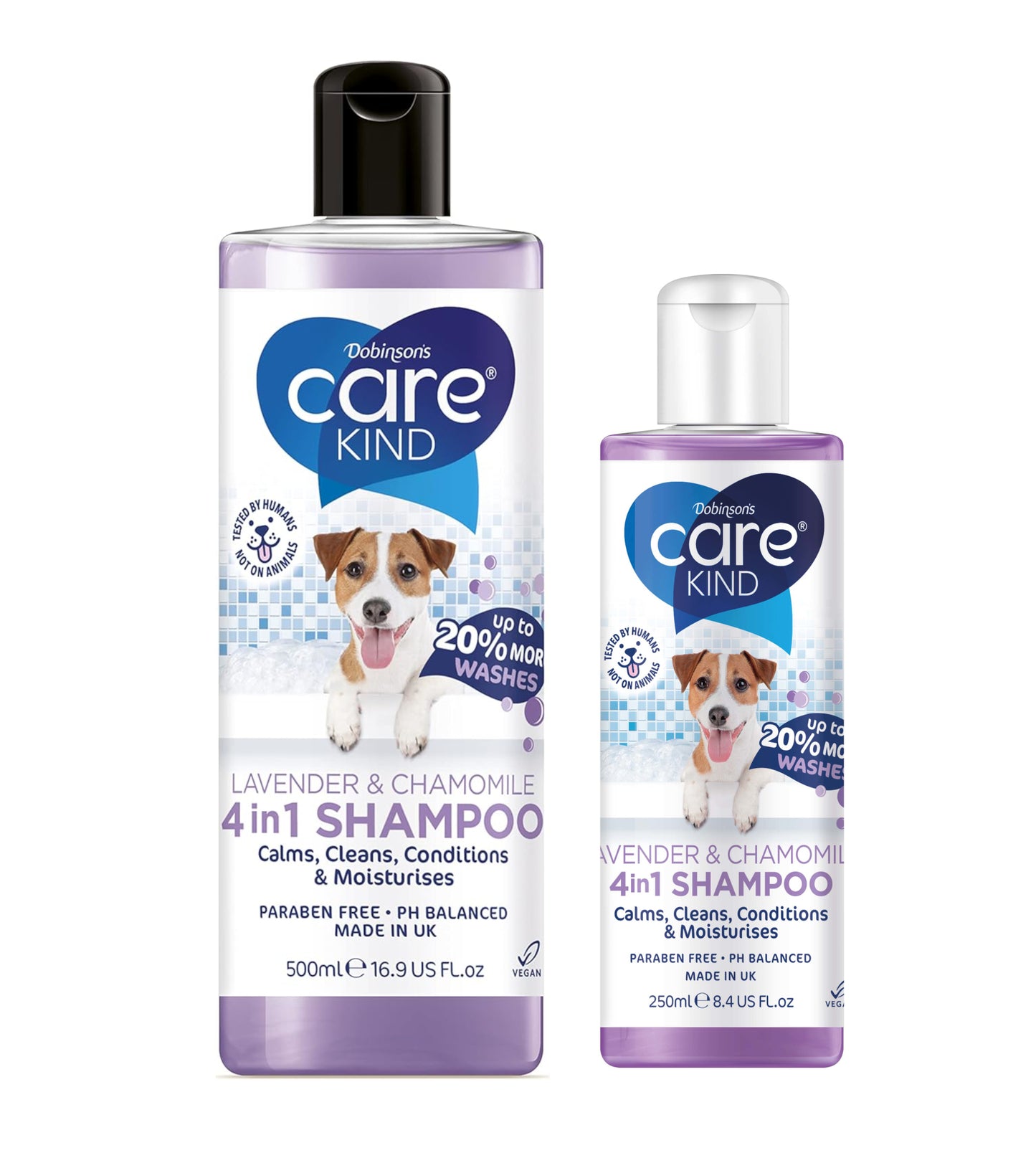 Carekind 4 in 1 Dog Vegan Lavender Puppy Chamomile Shampoo 250ml/500ml