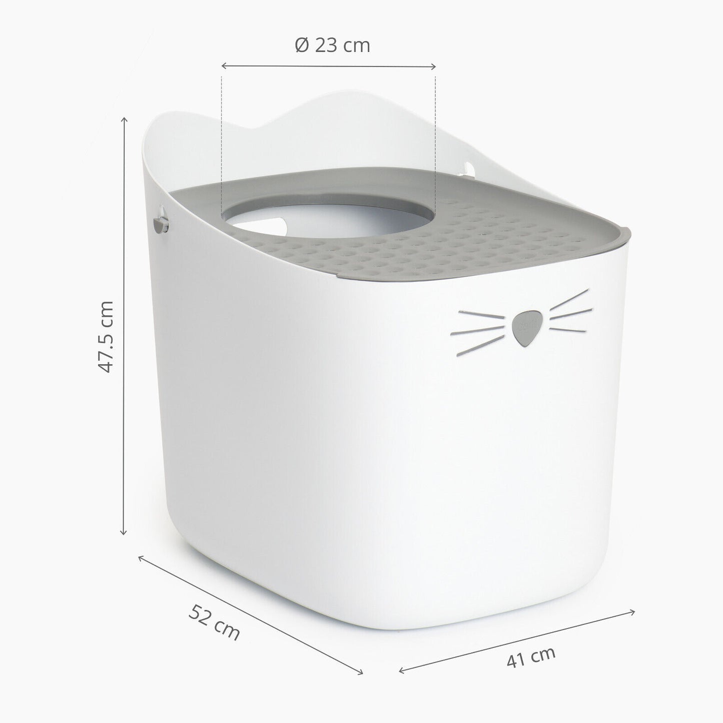 Catit Pixi Top Entry Litter Box Grey