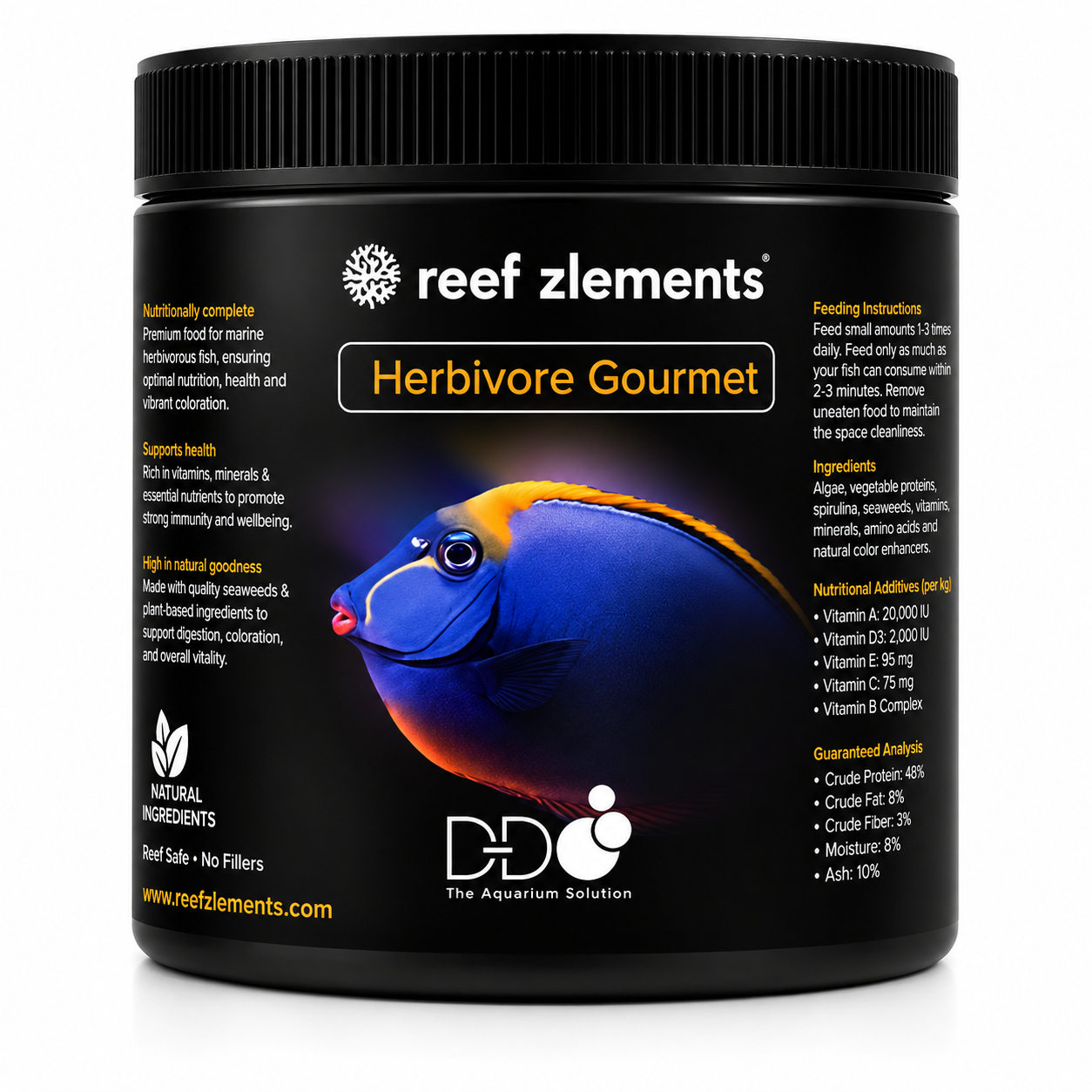 Reef Zlements Herbivore Gourmet Flakes 30g Marine Fish Food