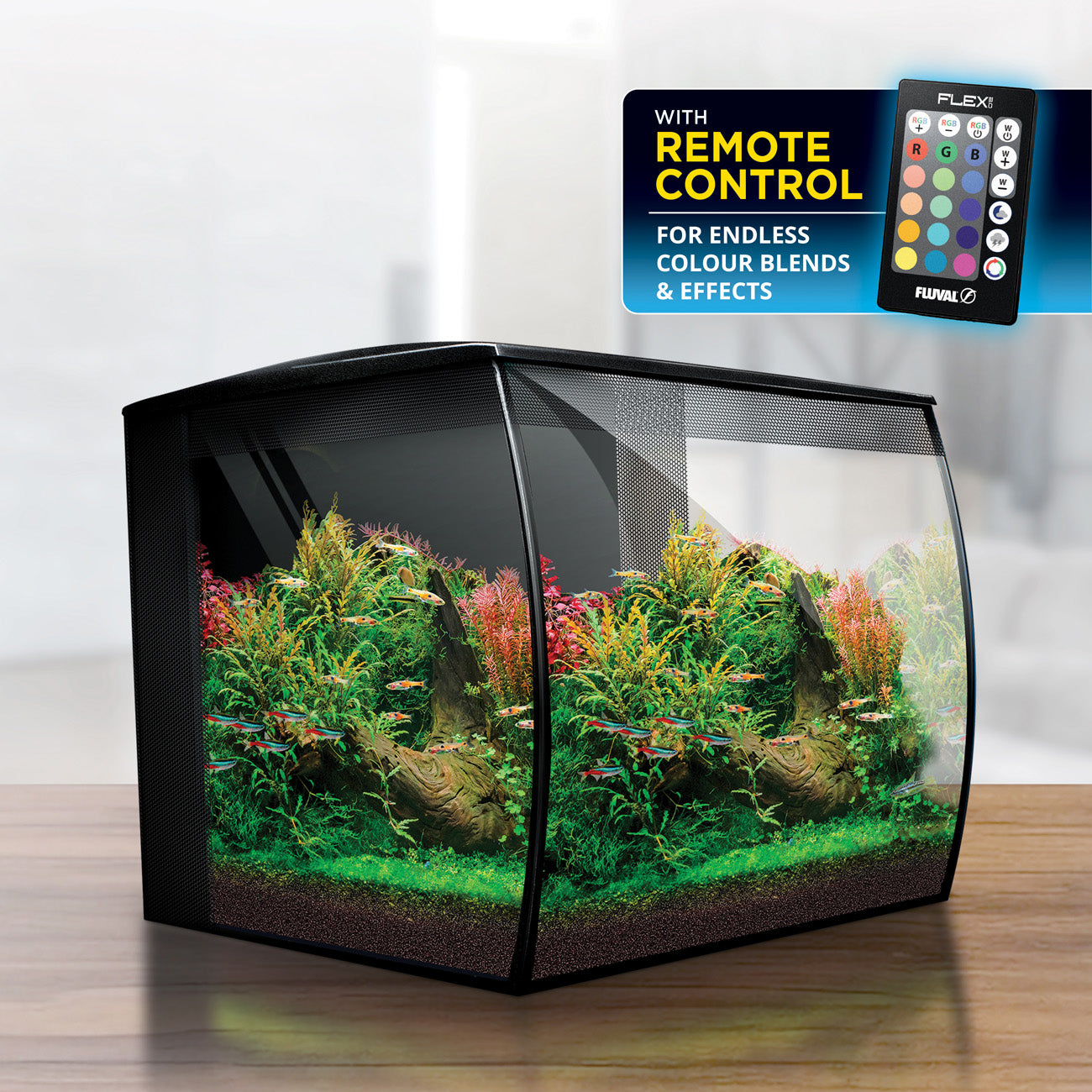 Fluval Flex 2.0 57L Black Aquarium