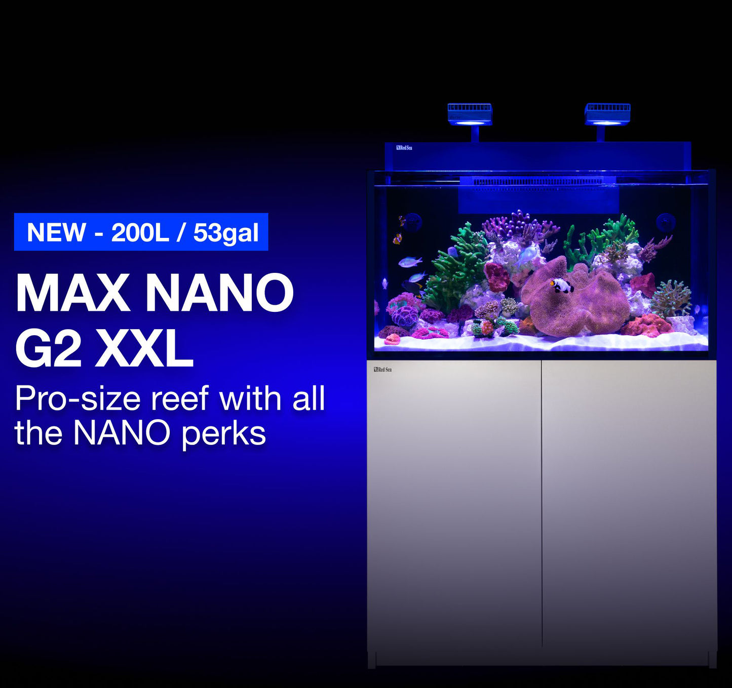Red Sea Max Nano G2 XXL 200L Aquarium & Cabinet