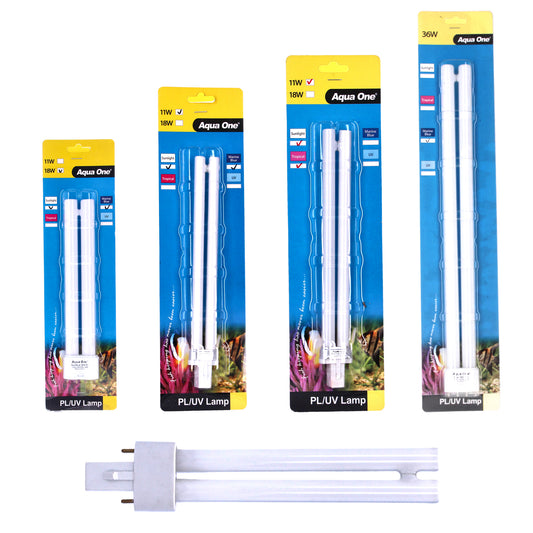 Aqua One Mix Sunlight & Marine Blue PL CFL Light Bulbs