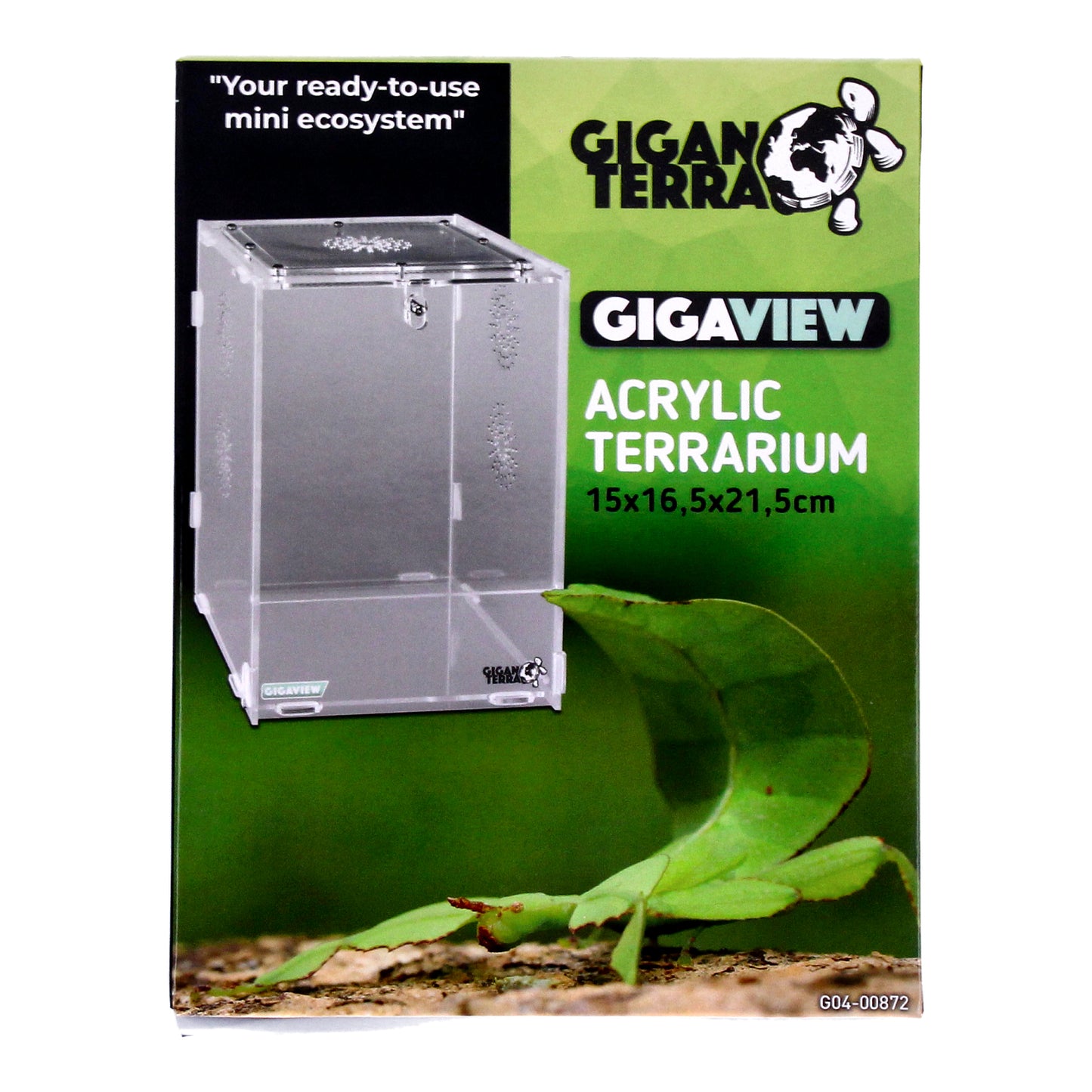 GIGANTERRA Easy Assemble Acrylic Clear Terrarium For Reptiles