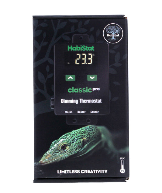HabiStat Classic Pro Dimming Thermostat, Black, 450 Watt