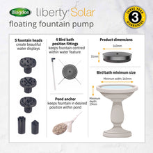 Blagdon Liberty Solar Floating Fountain