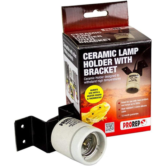 ProRep Ceramic Lamp Holder WITH Bracket 
