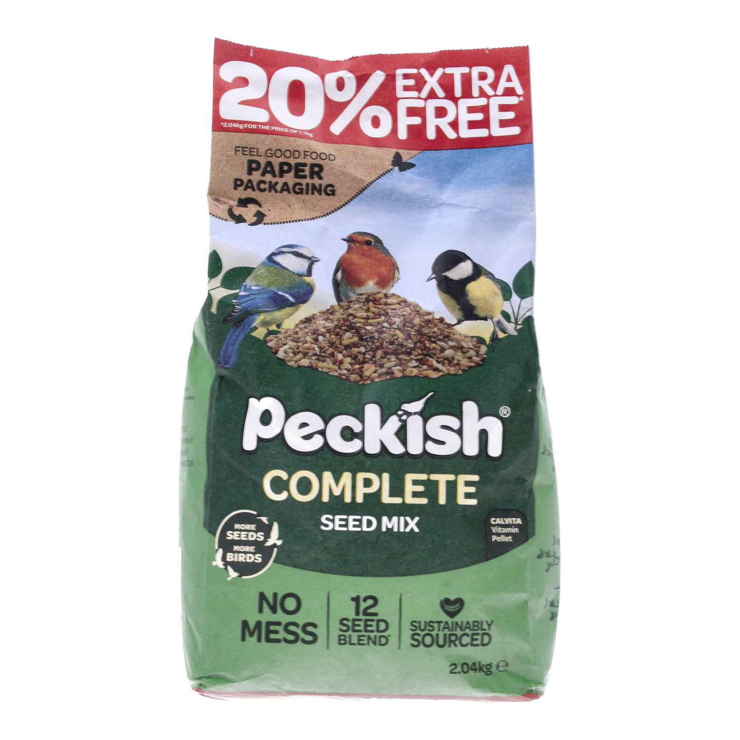 Wild Bird Feeder & Complete Seed Mix 2.04kg