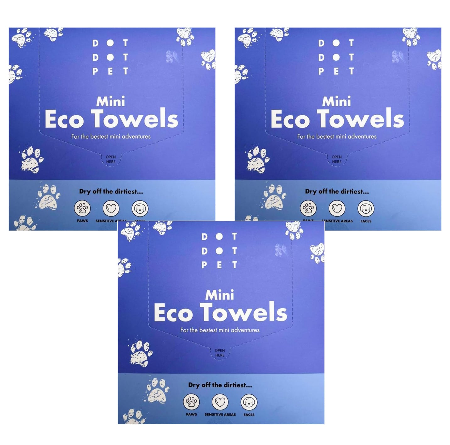 DotDotPet Mini Eco Dog Quick-Dry Biodegradable Towels