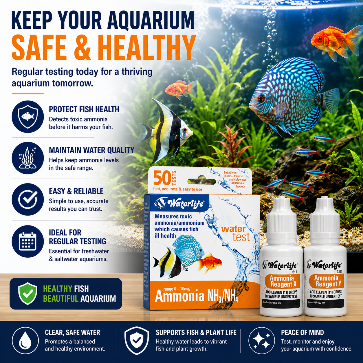 Waterlife Ammonia Nh3/Nh4 Water Test