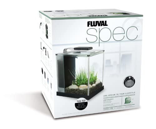 Fluval 10L Black Spec Tank 10515 Freshwater Aquarium Fish Tank
