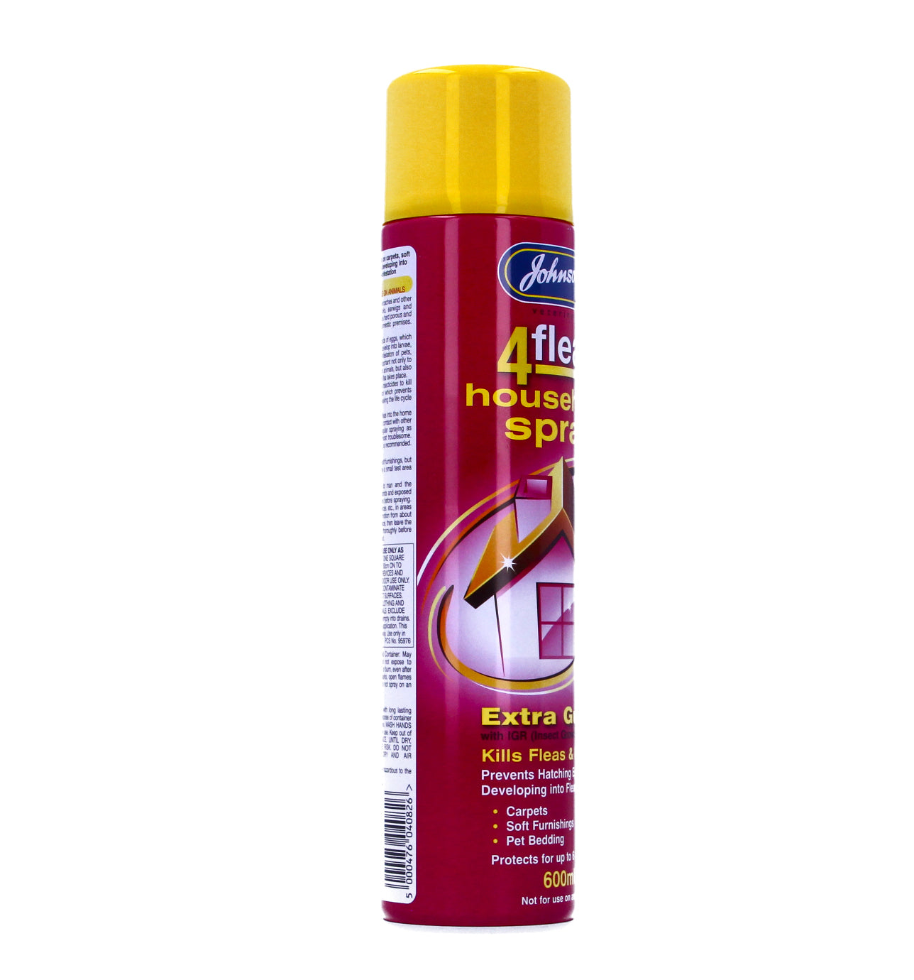 Johnsons 4Fleas IGR Home Household Flea Spray – 250ml & 600ml