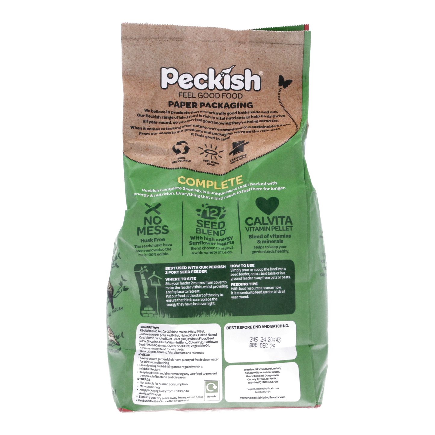 Wild Bird Feeder & Complete Seed Mix 2.04kg