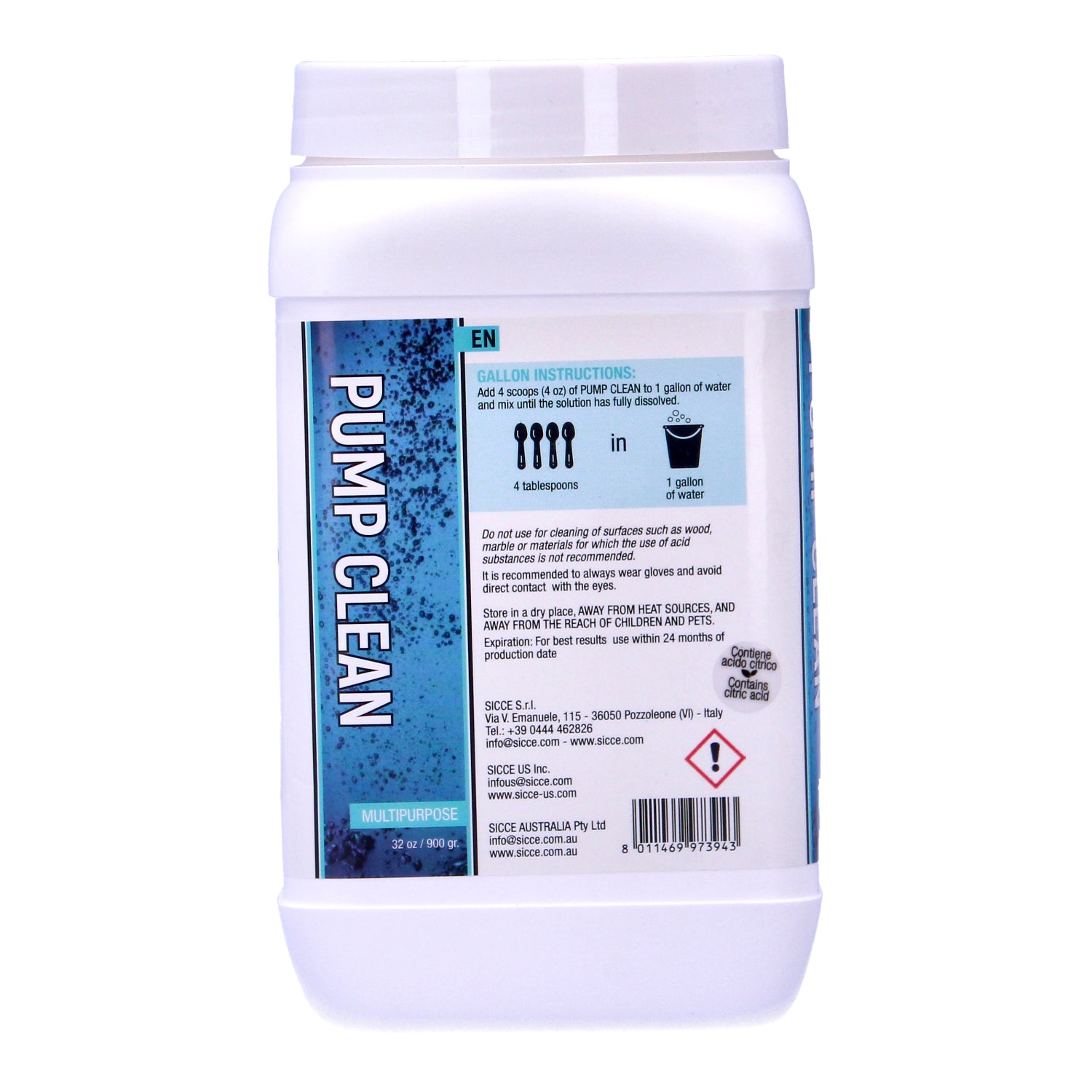 Sicce Pump Clean 900g Powder