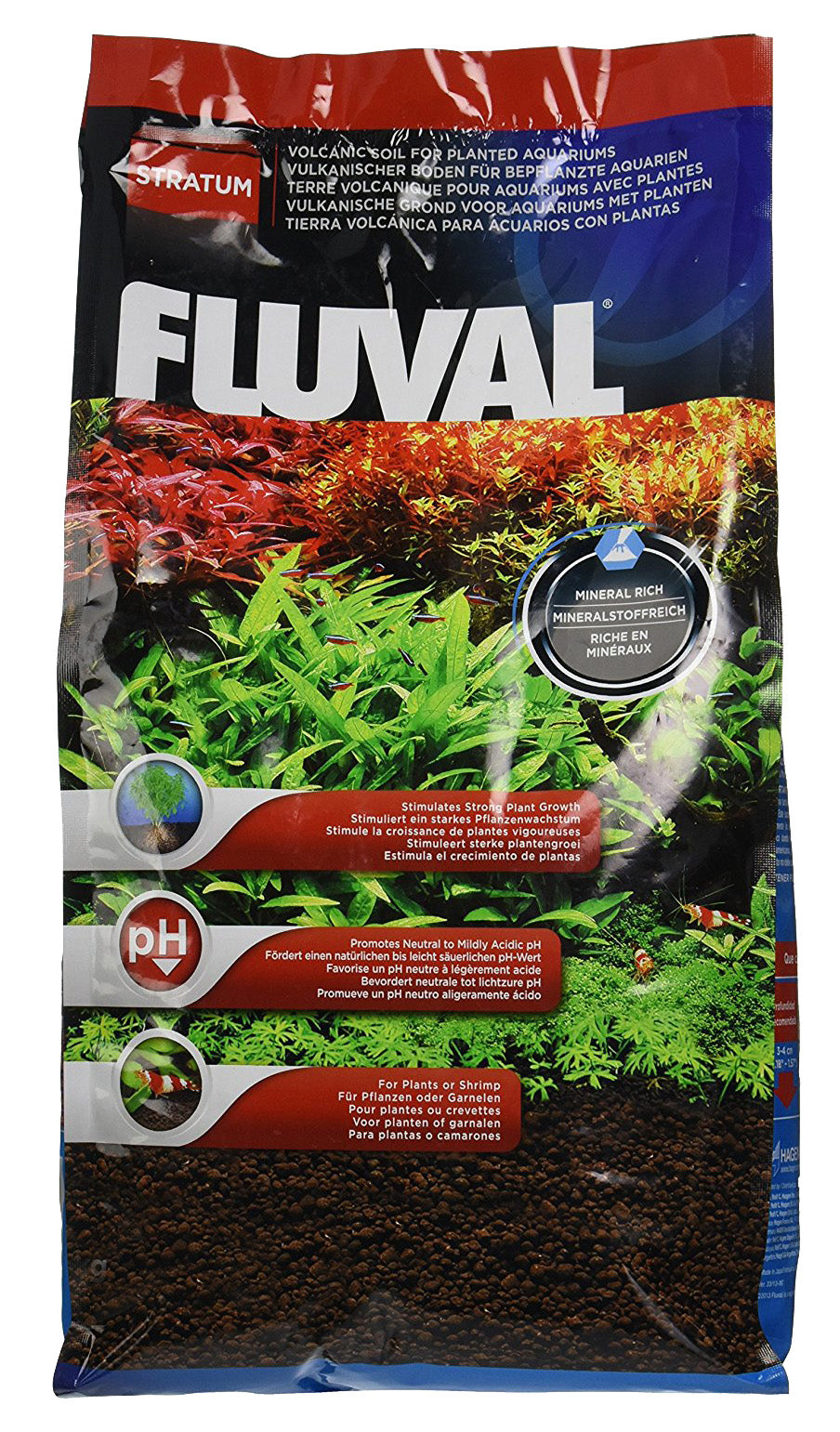 Fluval Volcanic Plant & Shrimp Aquarium Substrate