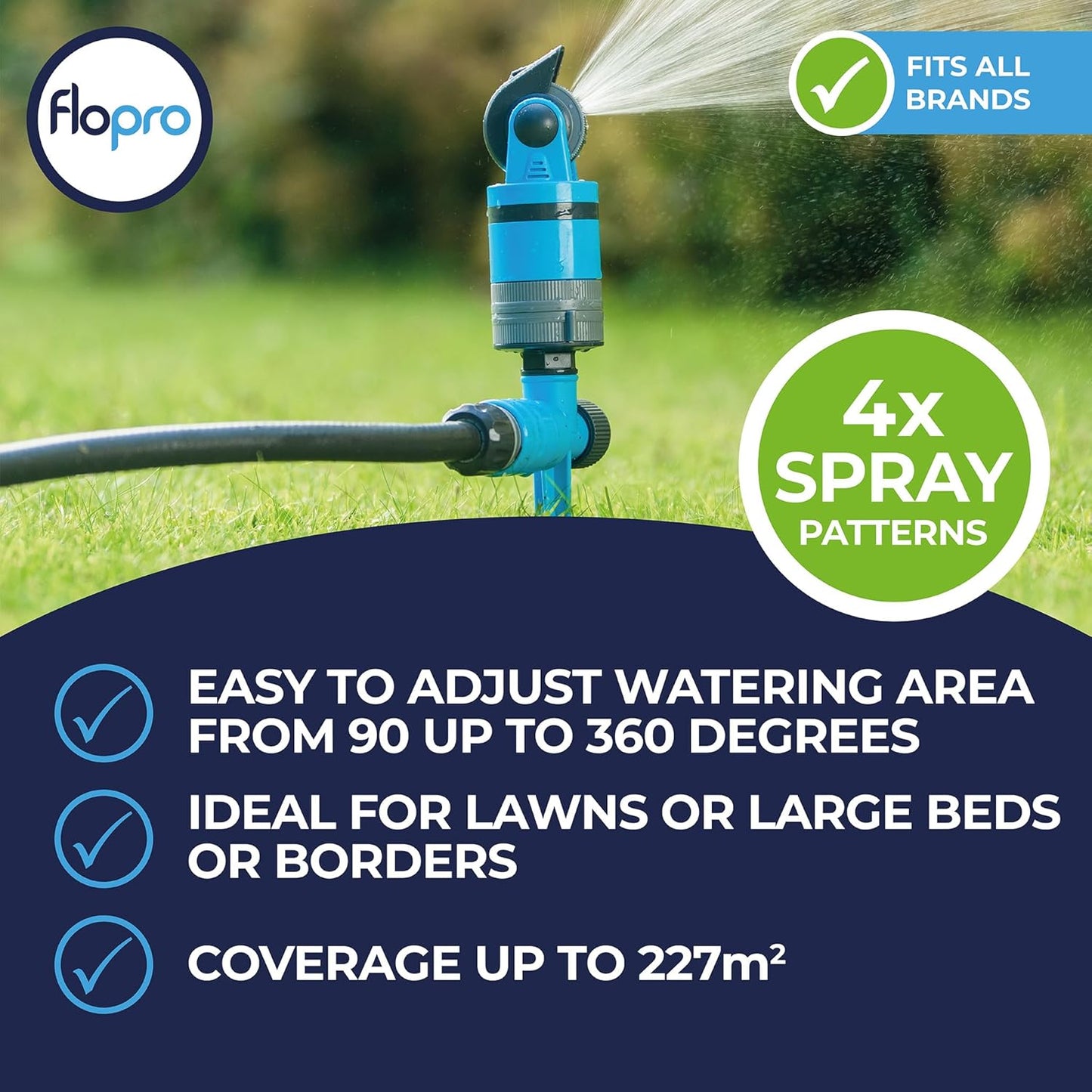 FloPro Adjustable Multiflow Sprinkler 360