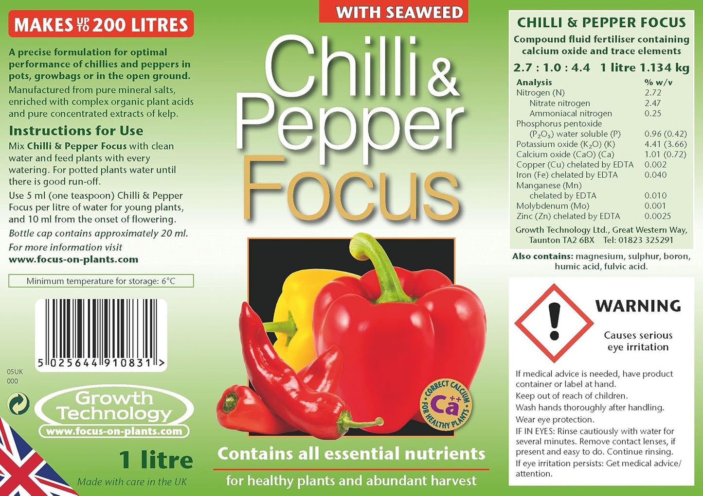 Growth Technology Chilli & Pepper Focus