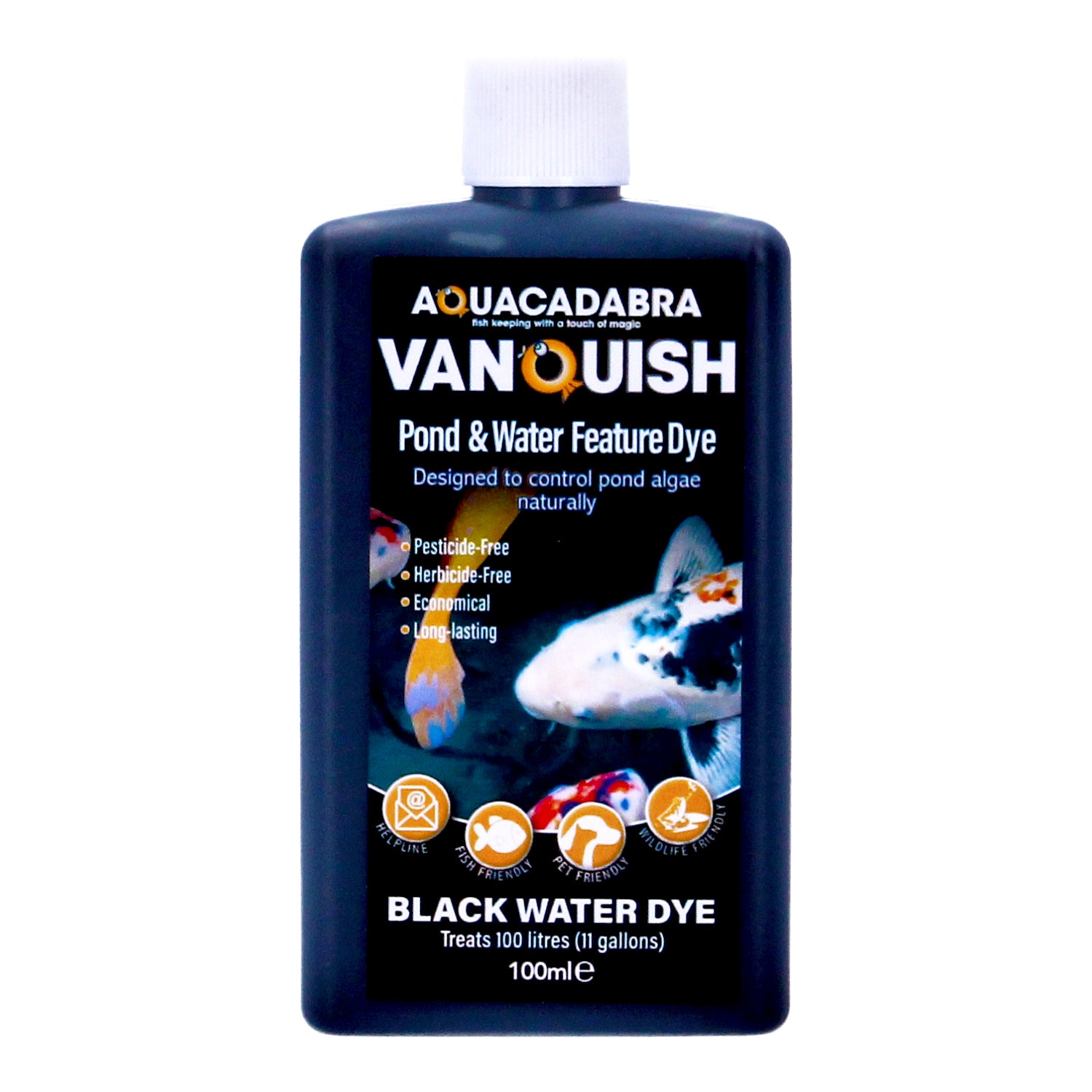 Aquacadabra Vanquish Pond Water Feature Dye Black
