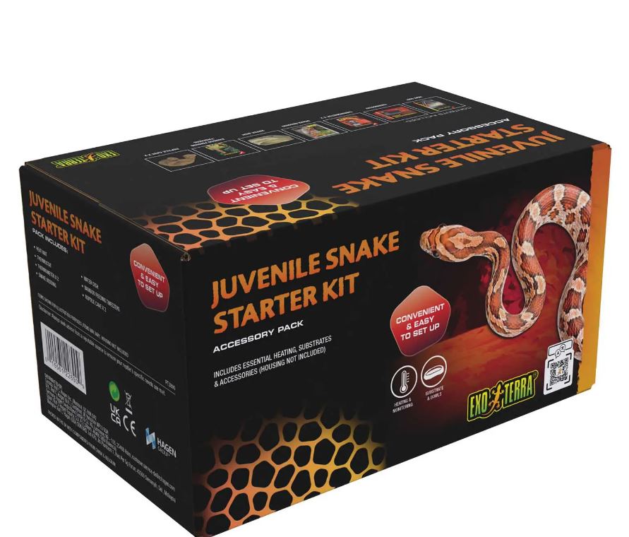 Exo Terra Juvenile Snake Accessory Starter Kit with Heating & Habitat Essentials