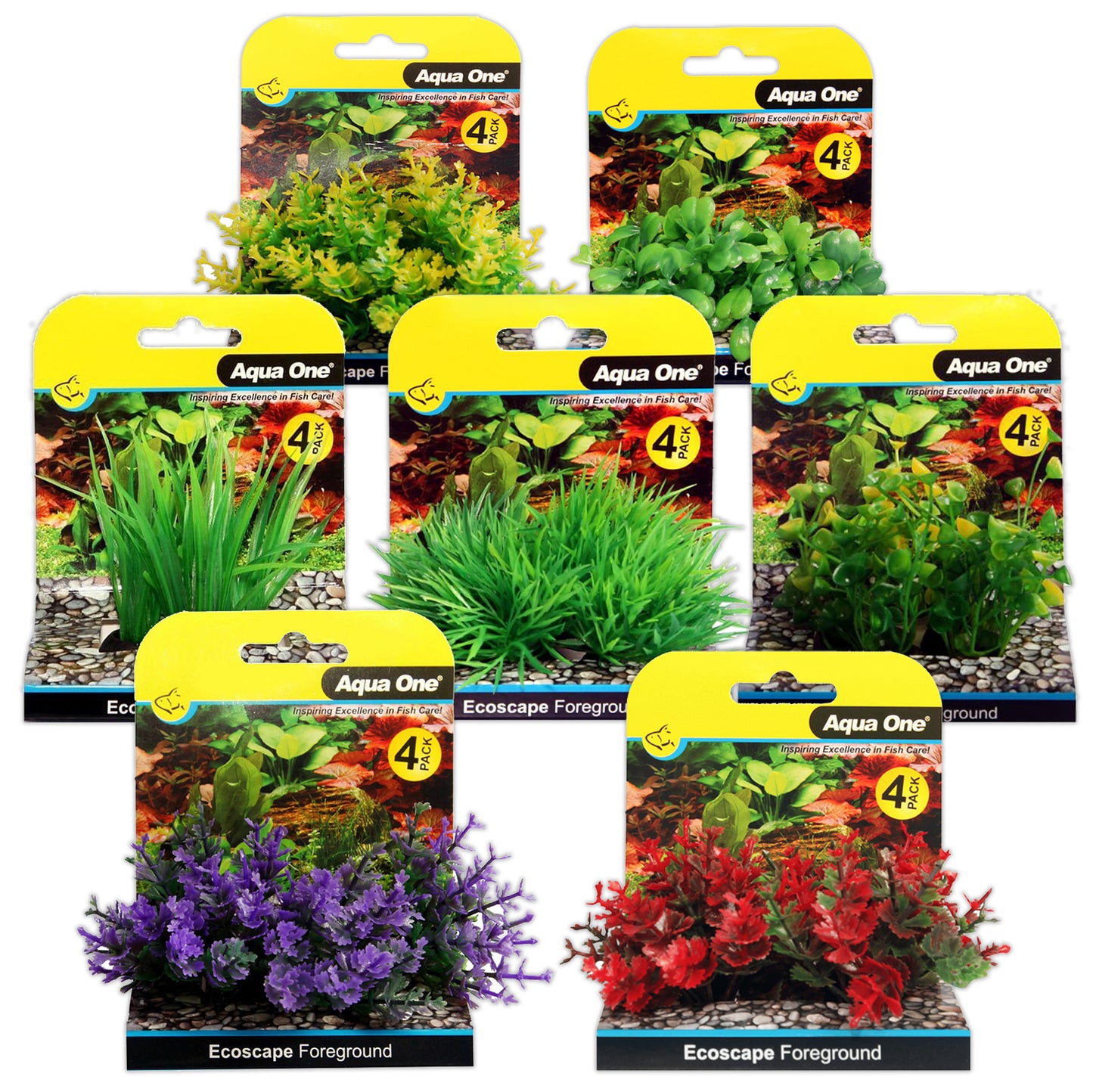 Aqua One Ecoscape Plastic Aquarium Plants