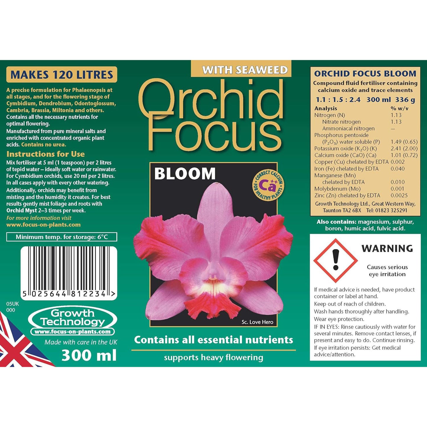 GT Orchid Focus BLOOM 300ml