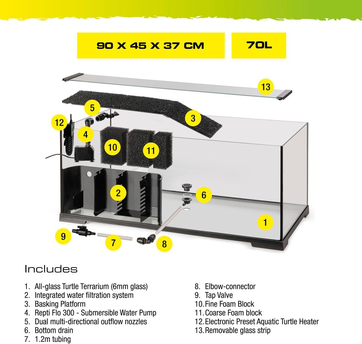 Exo Terra Turtle Haven Aquatic Terrarium