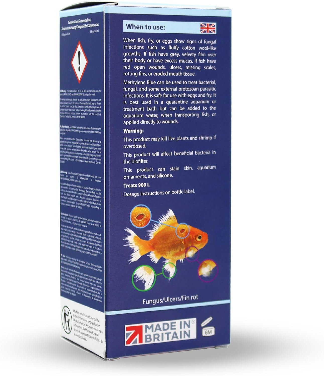 Nt Labs Methylene Blue Aquarium Fish Tank Disease & Treatment Medicine 100ml