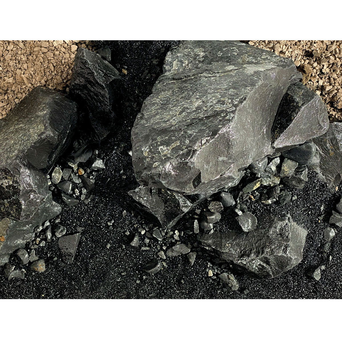 Fluval Black Basalt Stone Rock Aquarium Aquascaper Kit Decoration