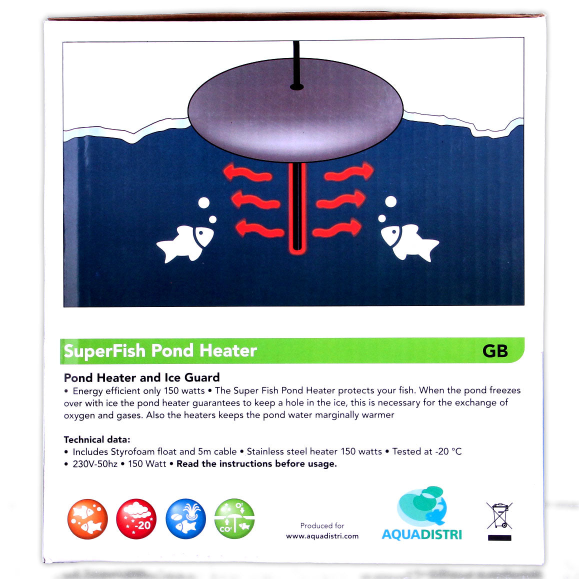 Superfish Pond Heater/Ice Vent 150W