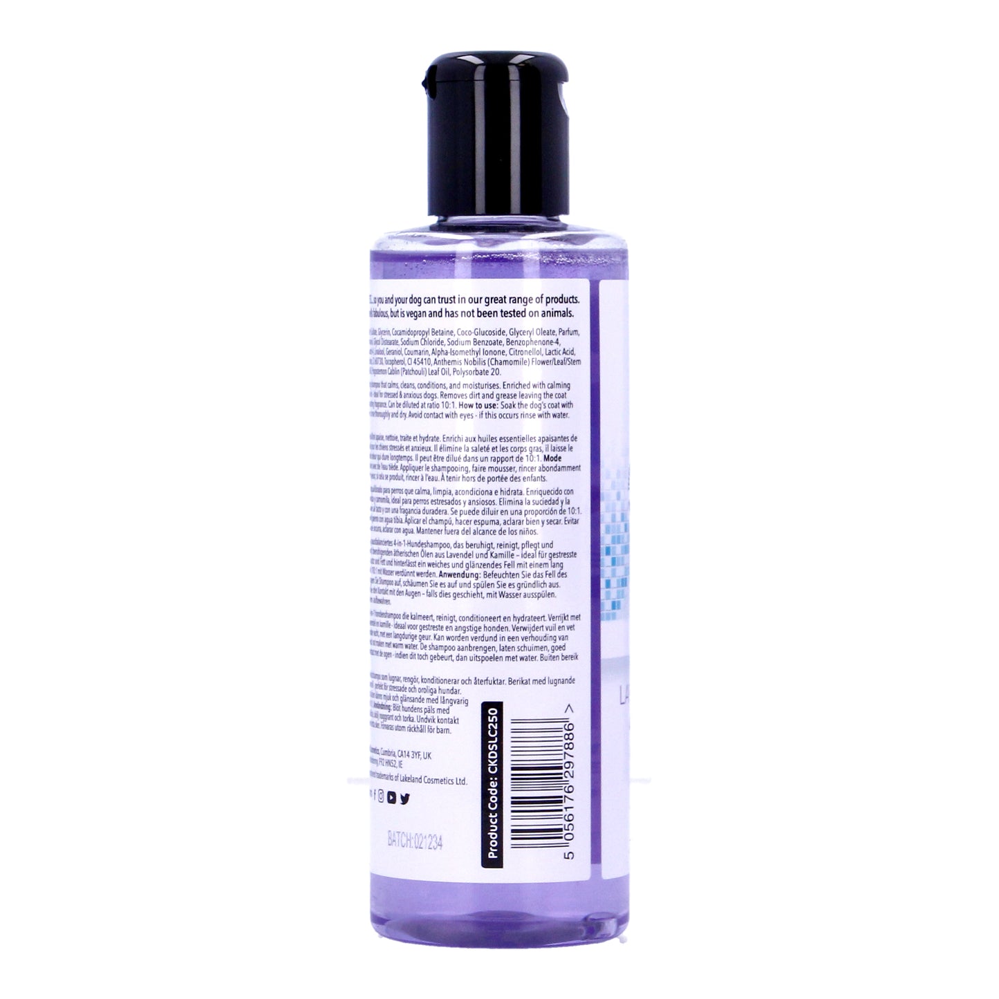 Carekind 4 in 1 Dog Vegan Lavender Puppy Chamomile Shampoo 250ml/500ml