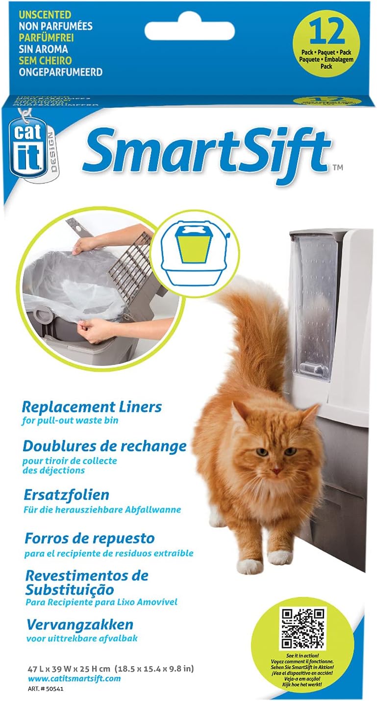 Catit Design SmartSift Replacement Liners - 12-pack For Cat Pan Base