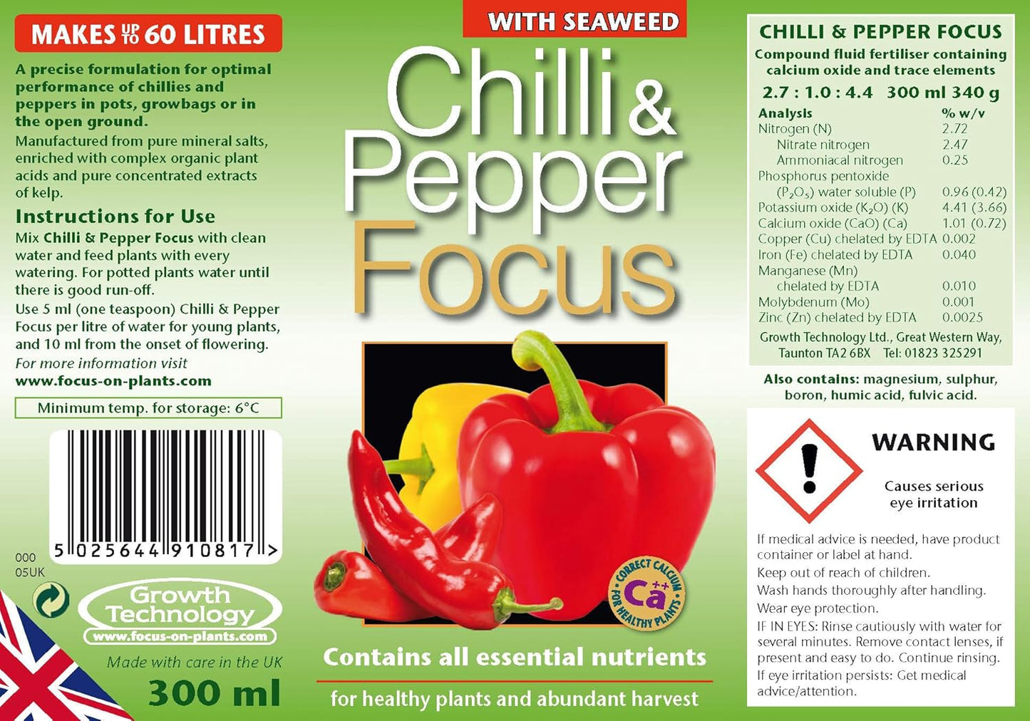 Growth Technology Chilli & Pepper Focus