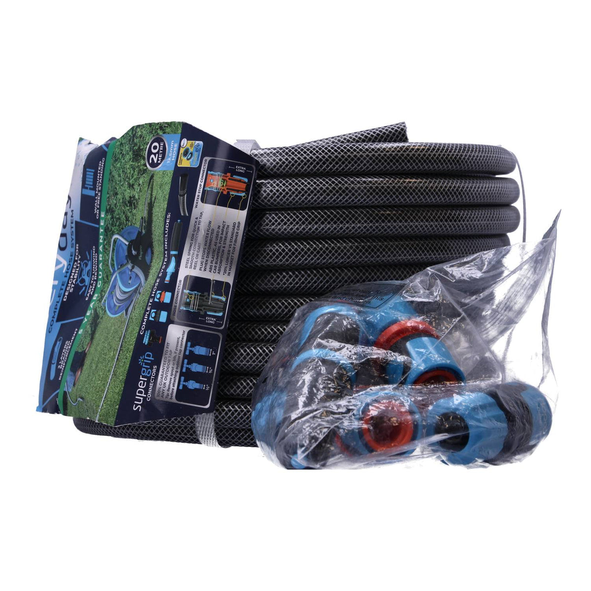 Flopro EasyReel 20m Garden Hose & Connectors Only