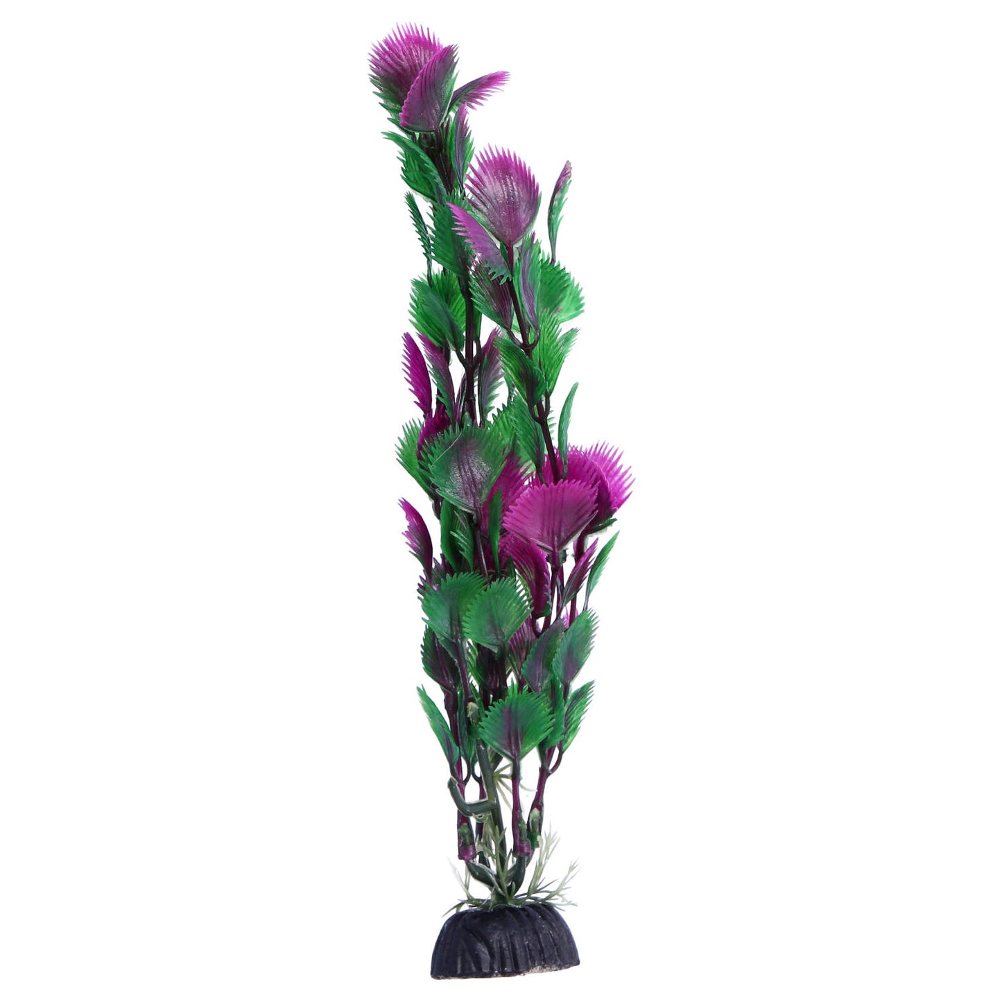 Multicoloured Plastic Aquarium Decoration Plants 10cm (Pack of 6)