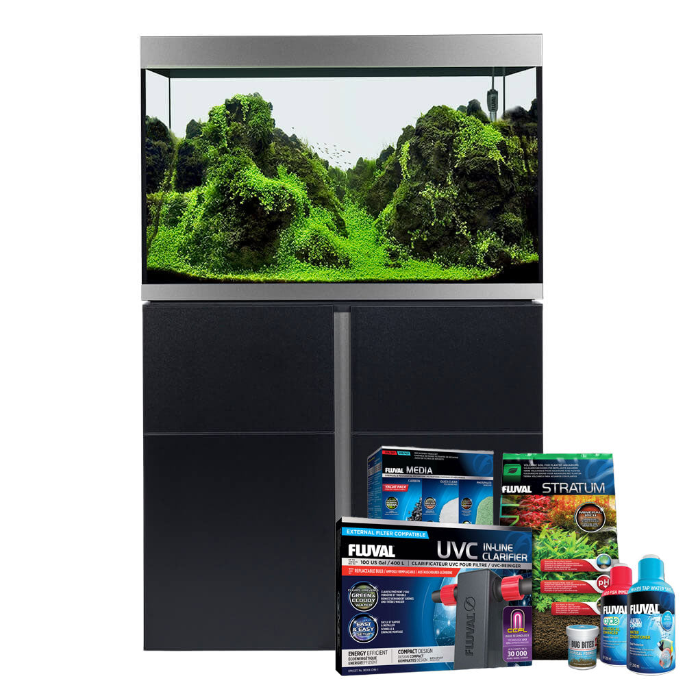 Fluval Siena 332 Aquarium & Cabinet Plus Bundle