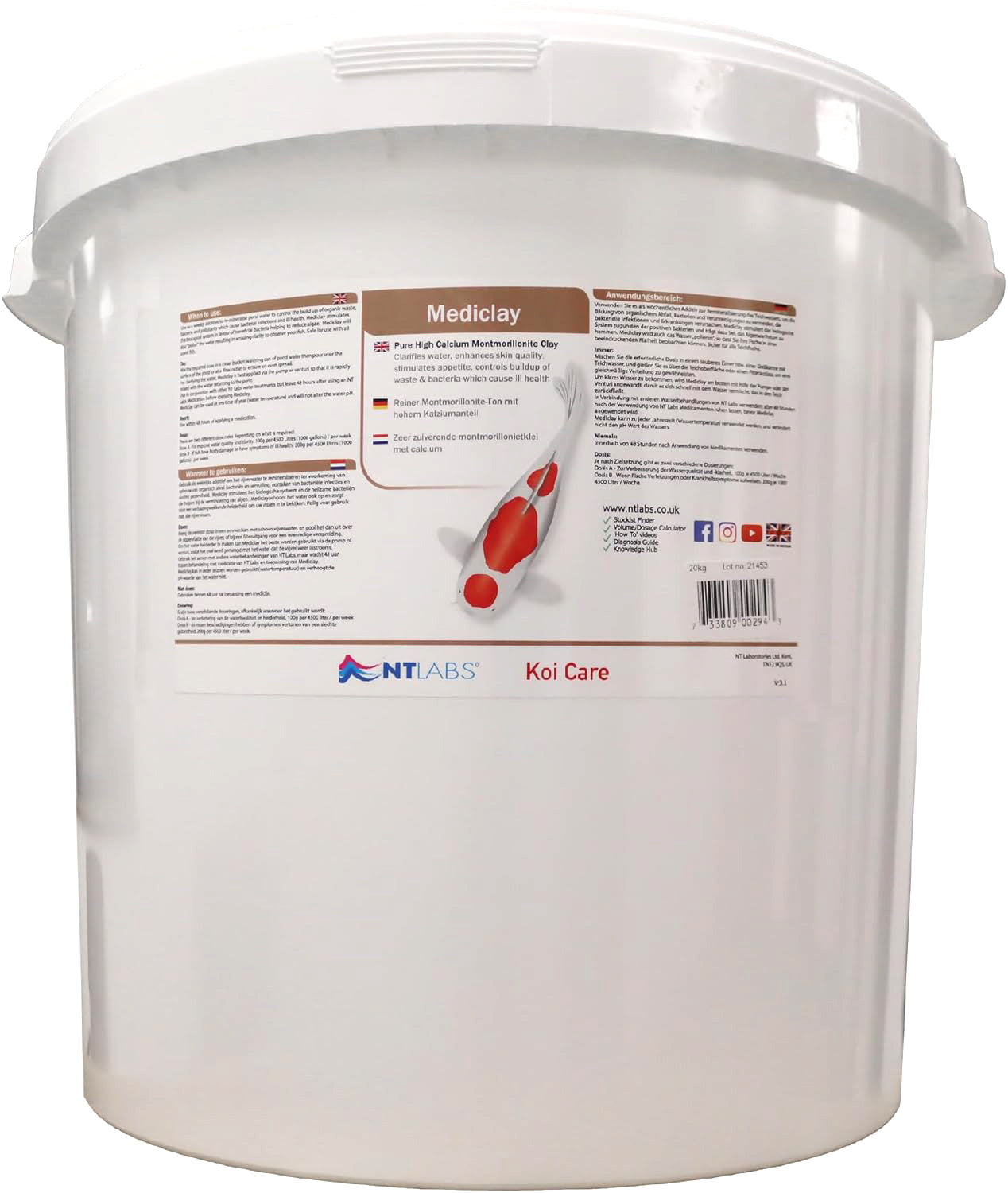 NT Labs Mediclay Pond Additive for Healthy Fish