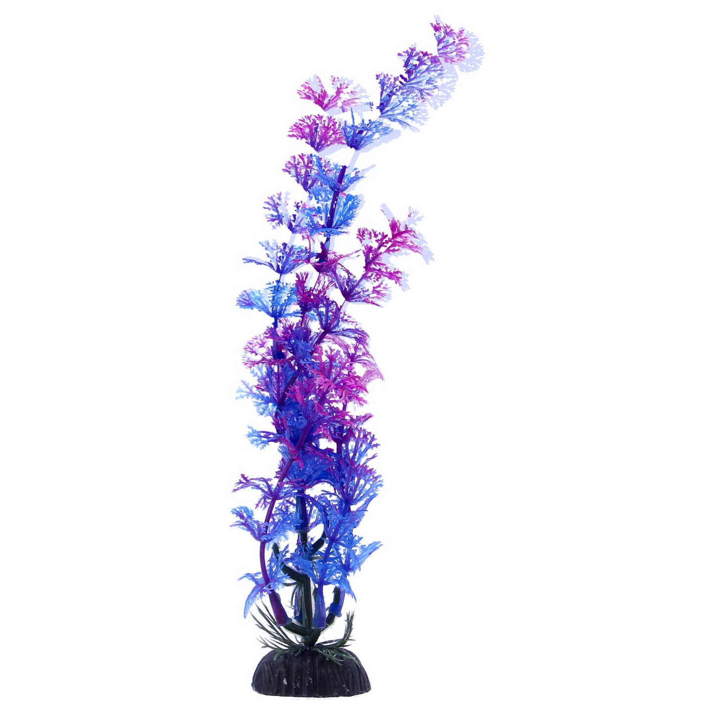 Multicoloured Plastic Aquarium Decoration Plants 10cm (Pack of 6)