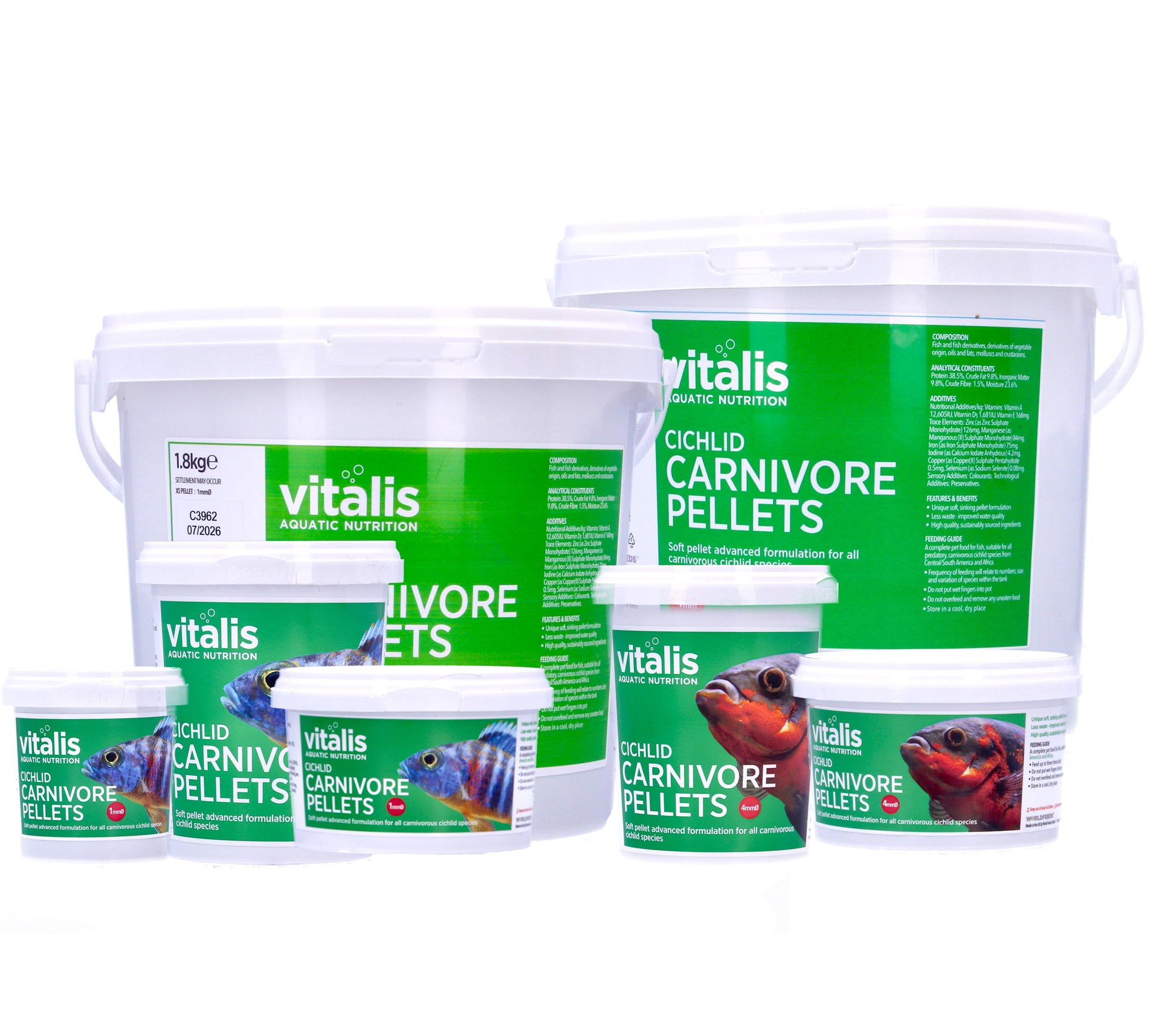 Vitalis Rift Lake Cichlid Pellets Red