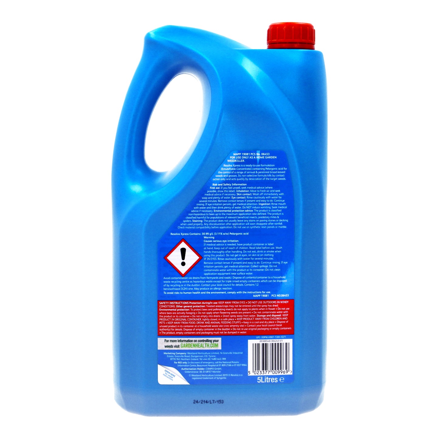 Resolva Xpress Weedkiller 5L RTU Refill No Glyphosate