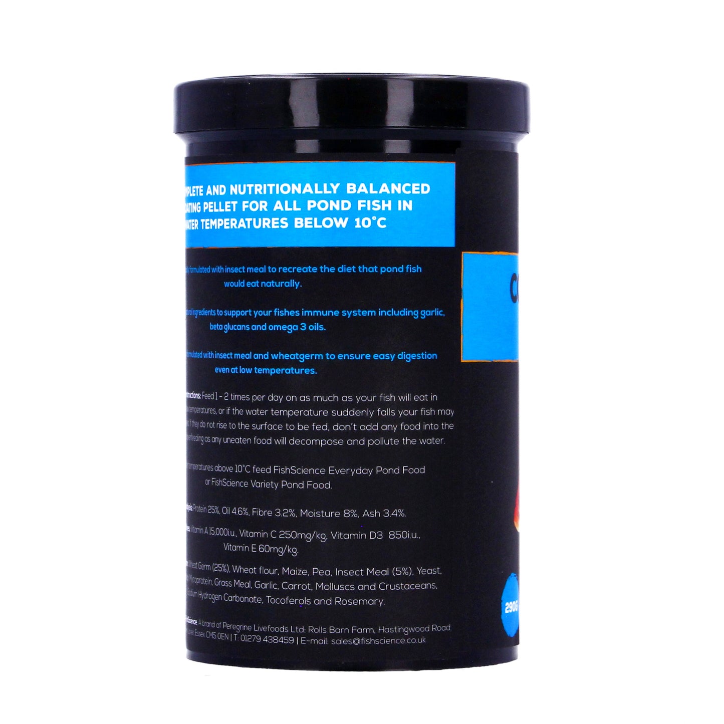 Fish Science Cold weather Pond Food Natural Formula Wheatgerm Insect 290g 1050g