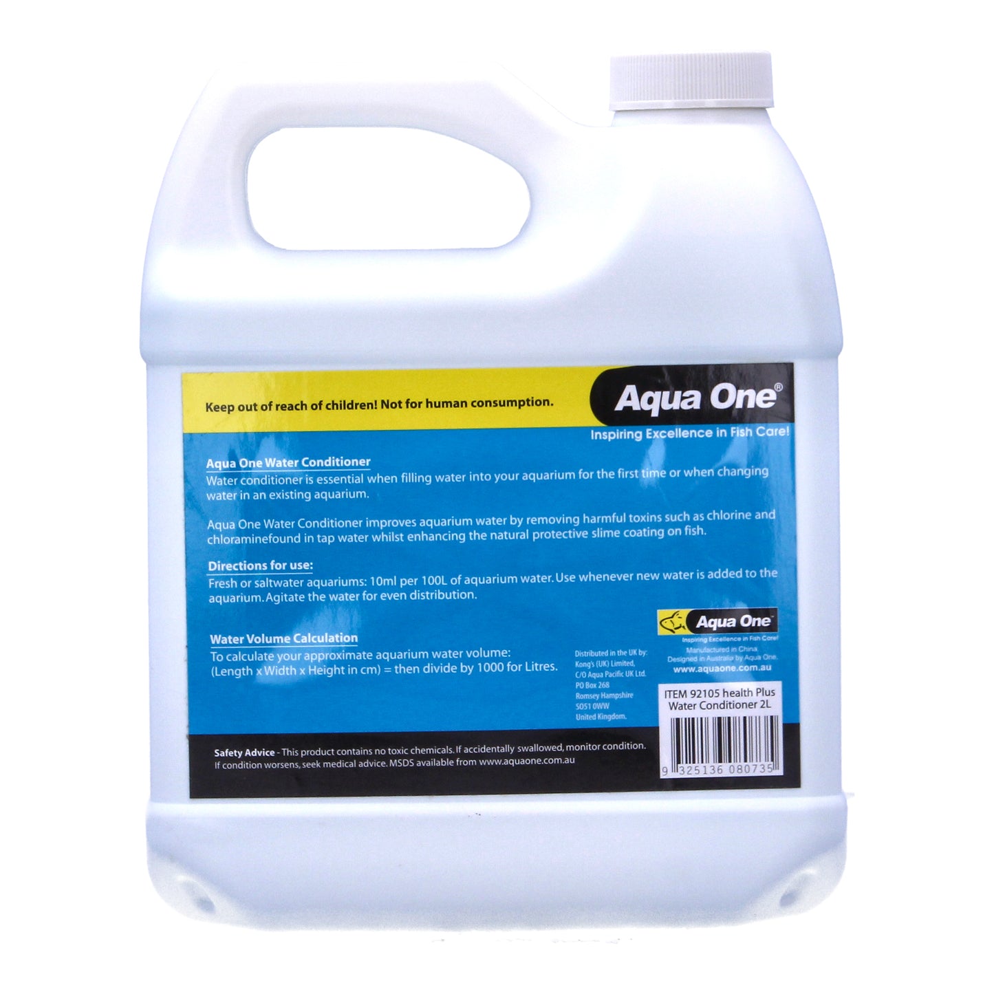 Aqua One Health Plus 2L - Aquarium Water Conditioner