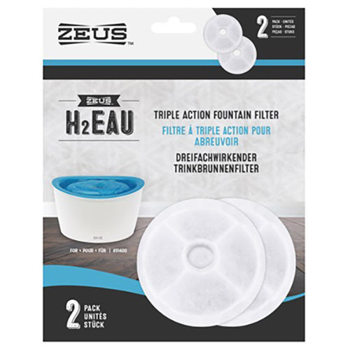 Zeus H2EA Dog Fountain Triple-Action Replacement Filters 