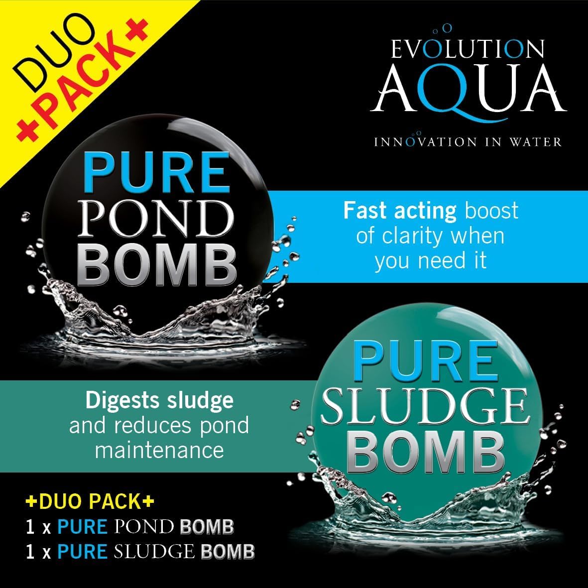 Evolution Aqua Pond Bomb & Sludge Bomb Duo Pack