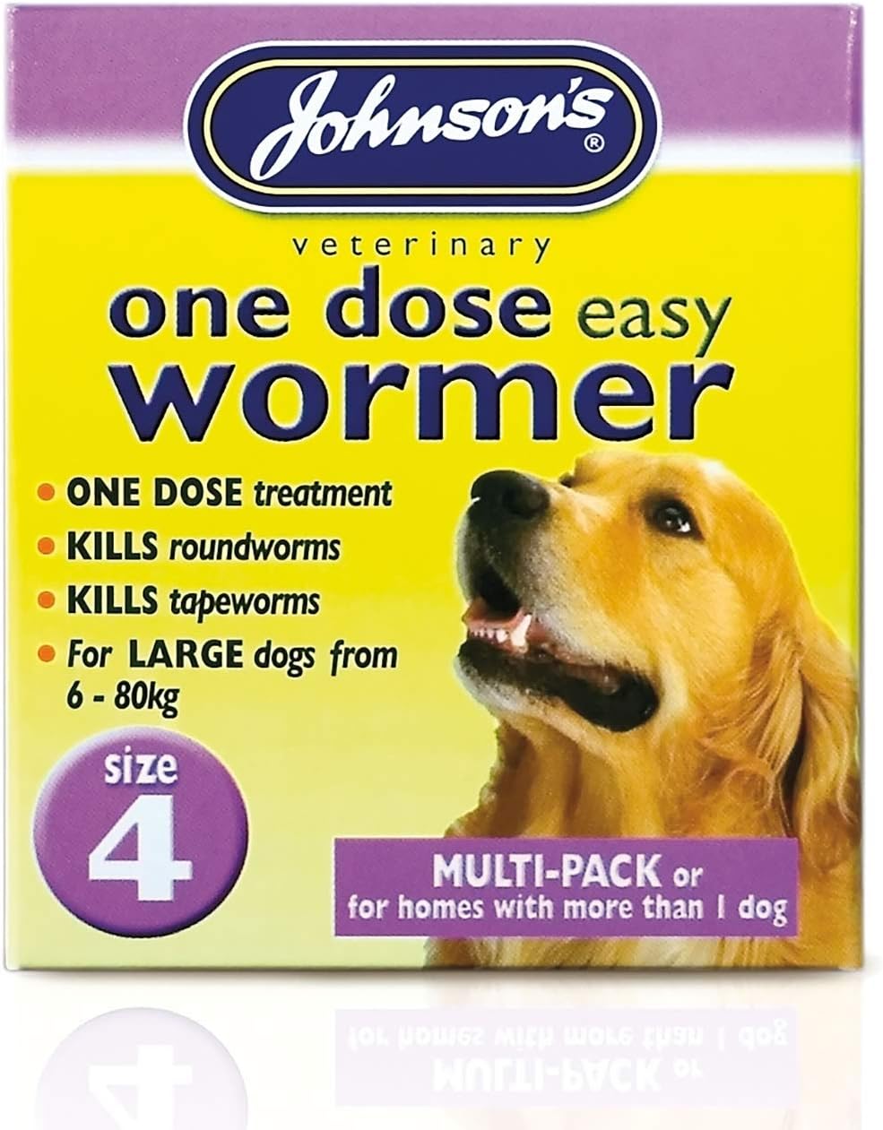 Johnsons One Dose Easy Wormer Dog Worm Worming Tablets Roundworm Tapeworm