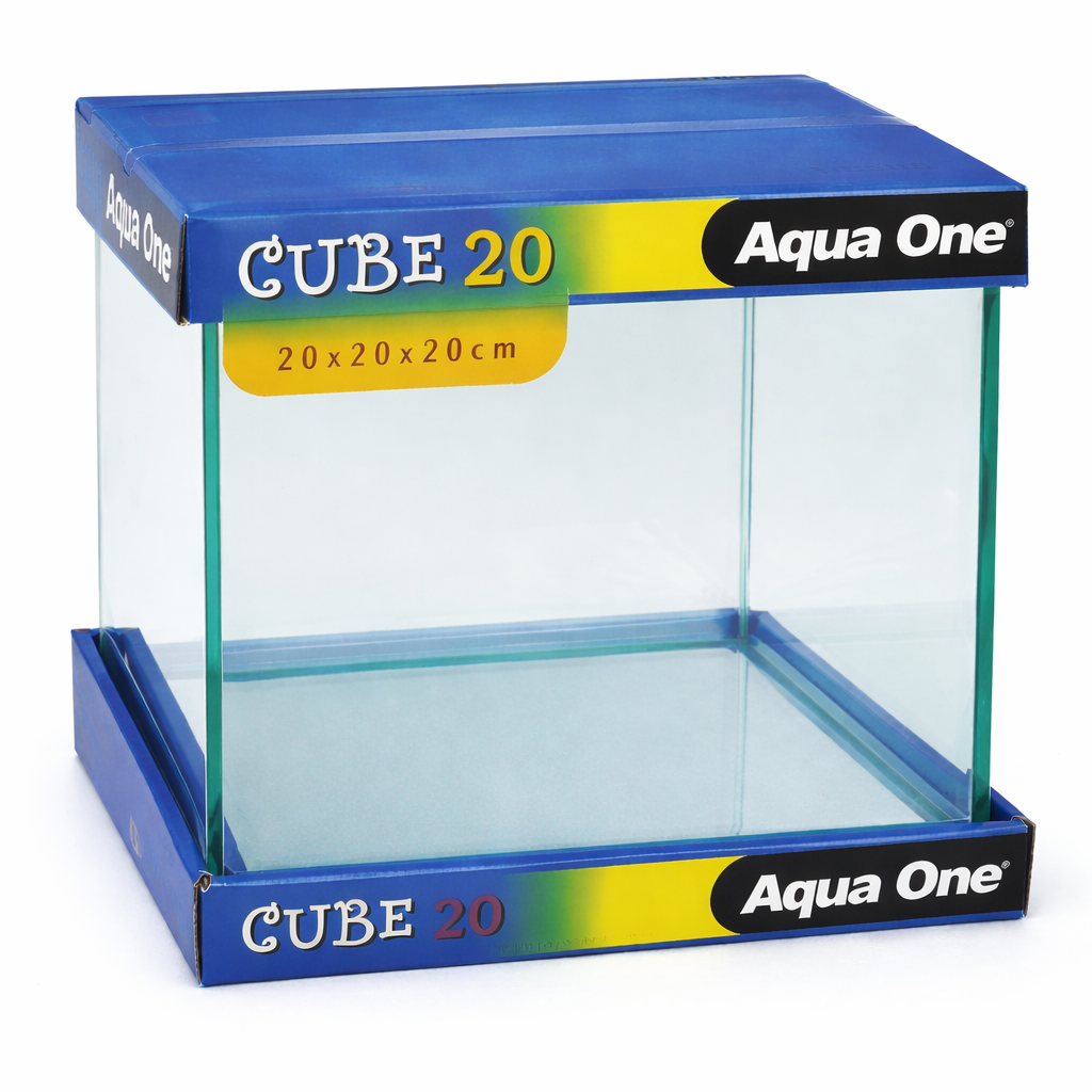 Aqua One Cube 20 Glass Fish Tank Aquarium