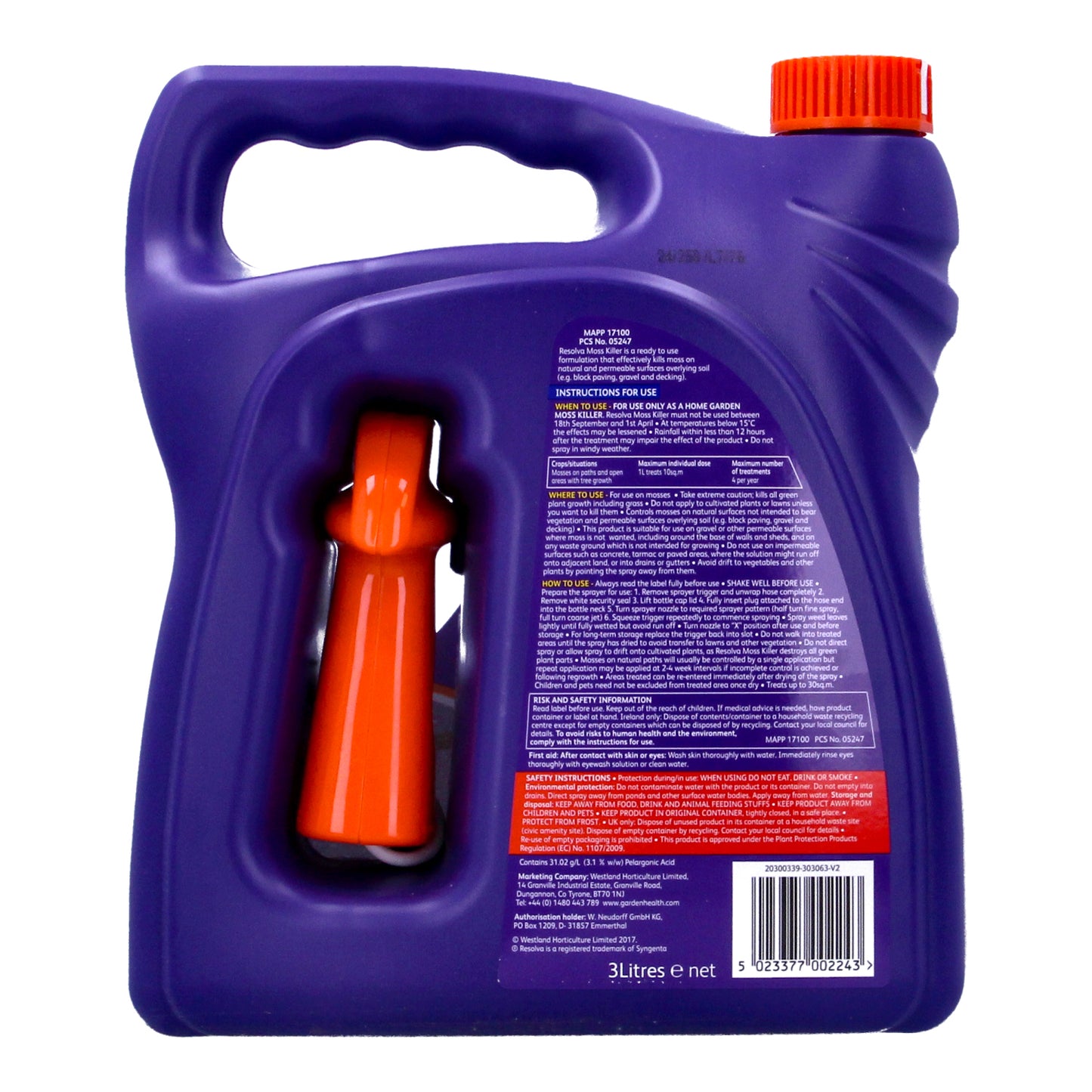 Resolva Moss Killer 3L