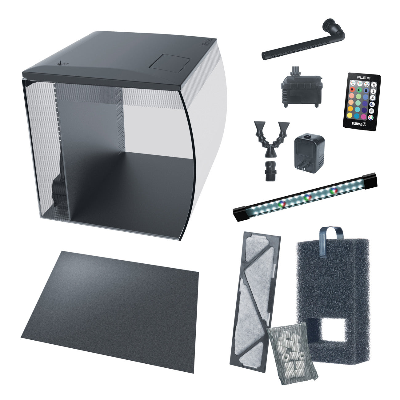 Fluval Flex 2.0 34L Black Aquarium