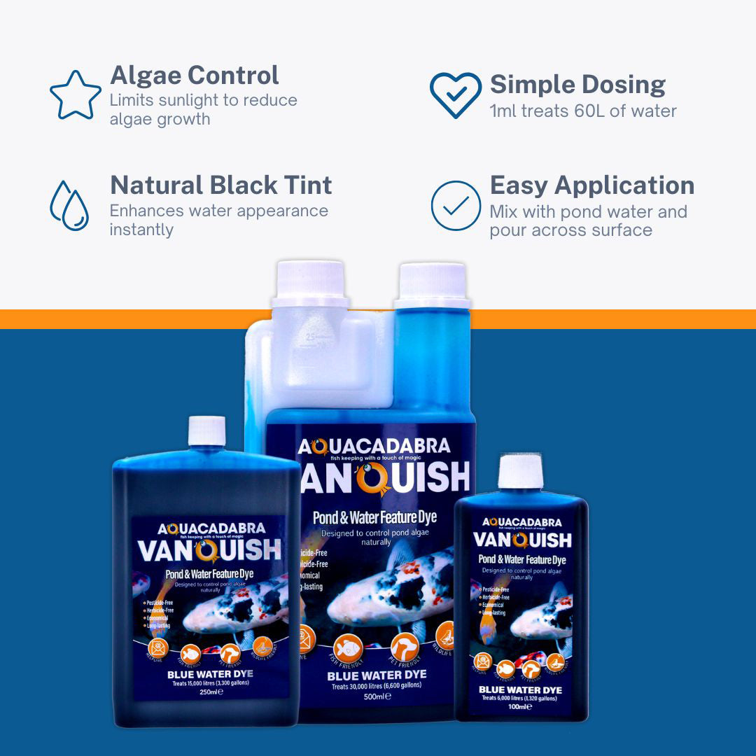 Aquacadabra Vanquish Pond Water Feature Dye Blue