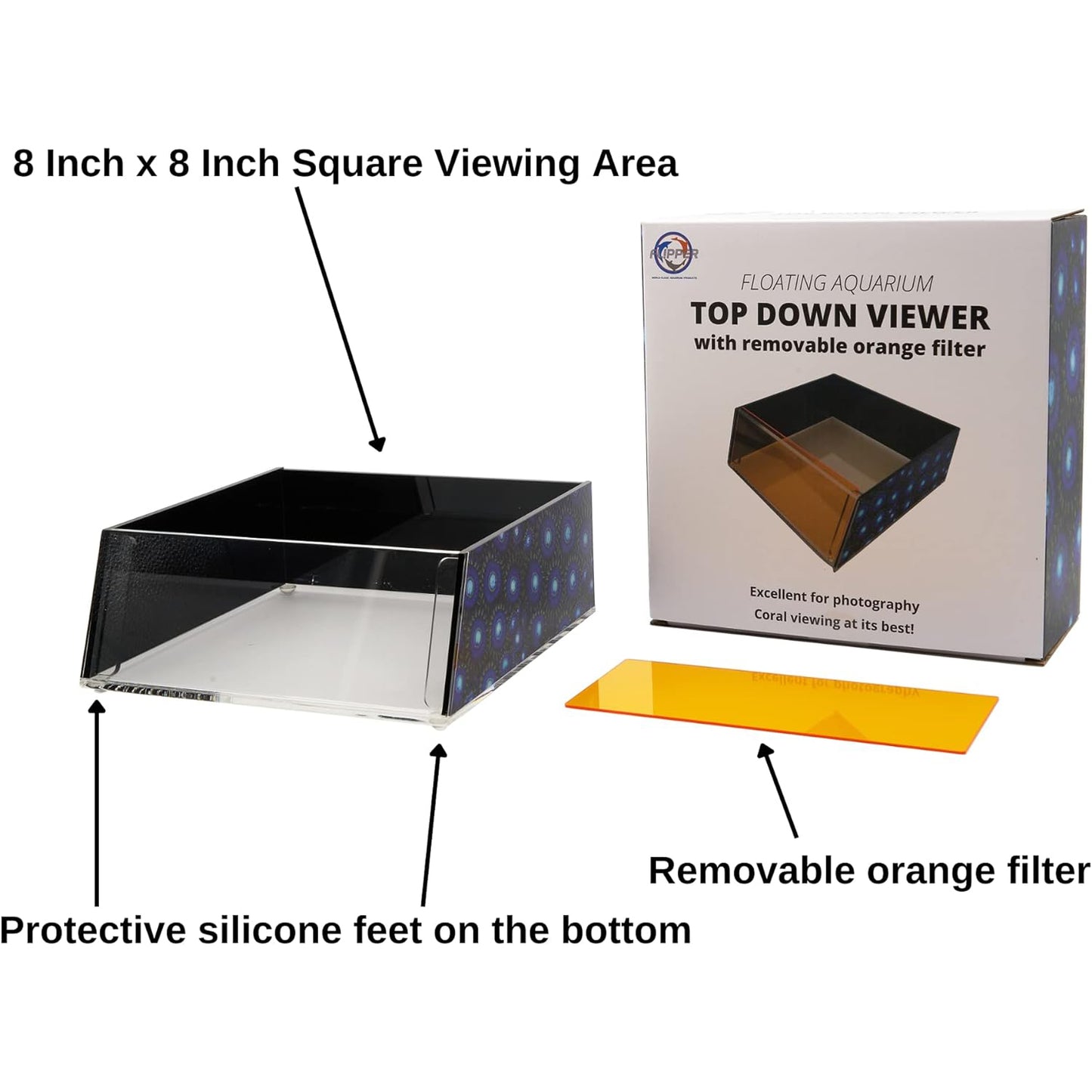 Flipper Floating Aquarium Top-Down Viewer