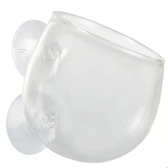 Aqua Della Aquarium Fisht Tank Decoration Plant Cup Glass Clear