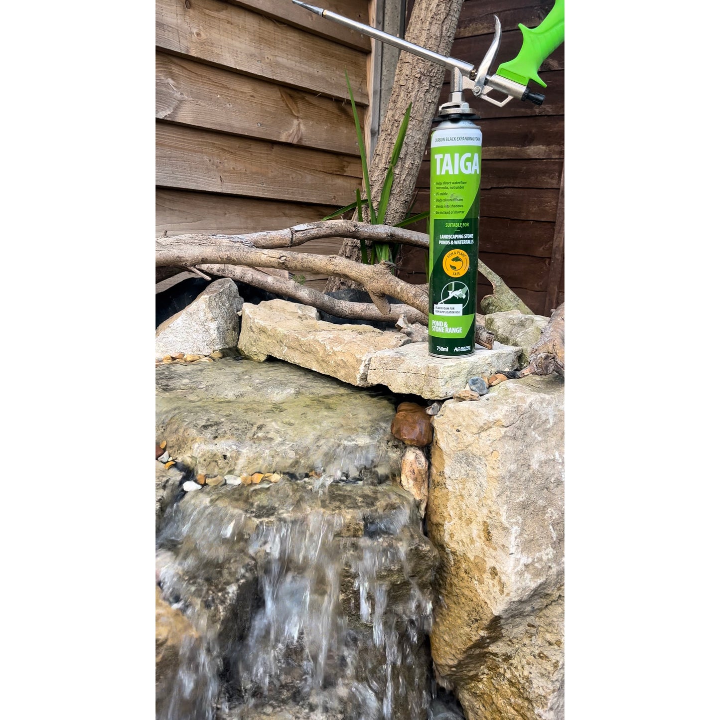 Taiga Black Pond & Waterfall Foam Sealant – Expanding Filler